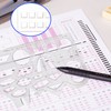 Multifunctional Geometric Ruler, Flexible Plastic Drawing Ruler, Transparent, Multi-Purpose Drawing
