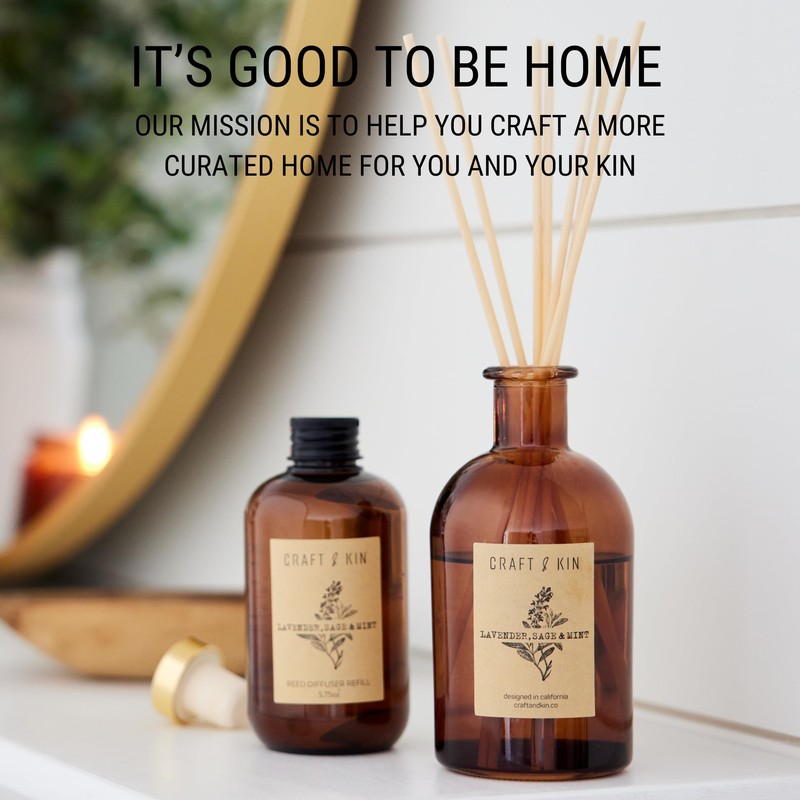 Craft & Kin Lily & Jasmine Diffuser Reed Diffuser |