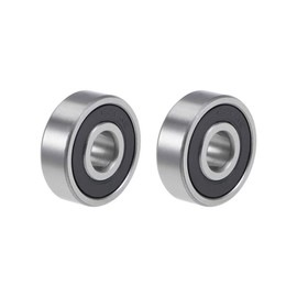 sourcing map Pack of 2 628-2RS Deep Groove Ball Bearings 8 mm x 24 mm x 8 mm Double Sealed Chrome Steel P6 (ABEC3)
