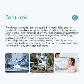 Luer Lock Adapter,Transparent Female To Female Coupler Luer Connector Easy To Use (60pcs)