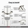 EVIL ENERGY 2.5 Inch 2 Bolt Exhaust Flange Connection Kit,