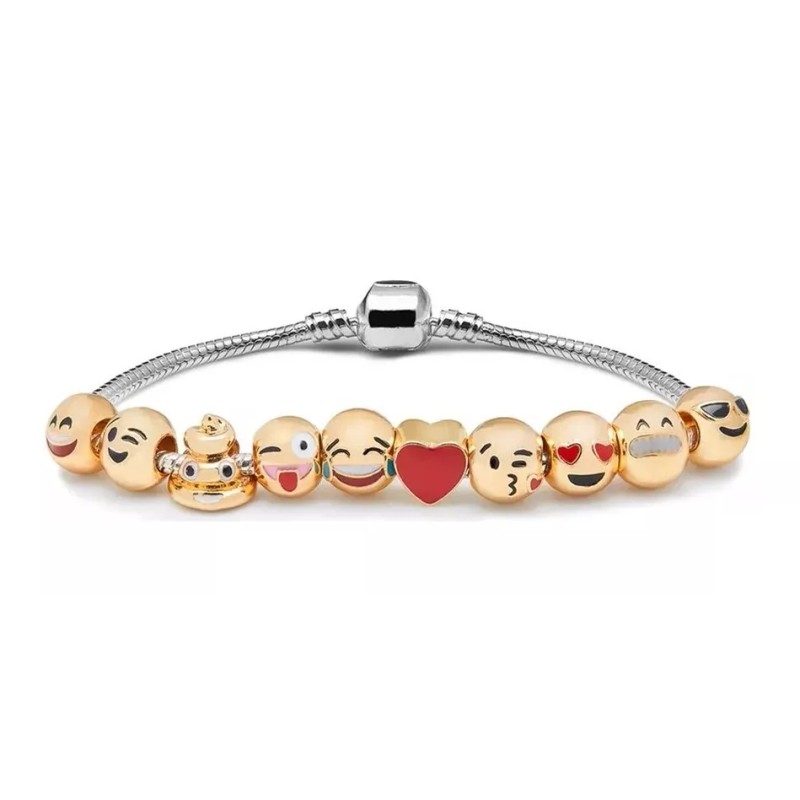 Emoji Pulsera De Encanto Emoji 10 Accesos