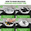 NutriChef Egg Poacher Pan Set - 7.87” Stainless Steel Poached