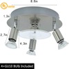 DLLT Modern Ceiling Spot Lights Fixtures 4-Light Round Flush Mount