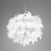 Eye-Catching and Modern Real Natural White Feather Decorated Small Pendant