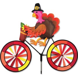 Premier Kites 30" TURKEY on a Bike Spinner, Whirligig, Garden Stake by Premier Design
