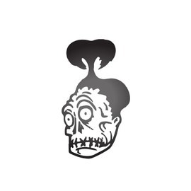 Beetlejuice Shrunken Head Bob Vinyl Decal'' - 12'' x 22'' Teens, Adults, Indoor, Outdoor, Wall, Door, Window, Living Room, Office