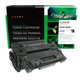 Clover Remanufactured Toner Cartridge Replacement for HP CE255X (HP 55X) | Black | High Yield