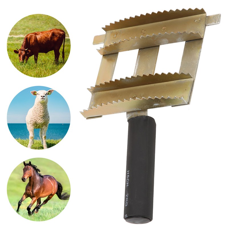 Livestock Shedding Comb Cattle Cow Bull Hair Brush Antipruritic Harrow
