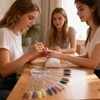 250 Pcs Plastic Nail Swatches Sticks, Clear Nail Swatch Sticks