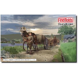 Fine-Mold FM60 1/35 Military Series Imperial Army Military Horse Transport Set 39 Type Heavy Vehicle Instep Plastic Model
