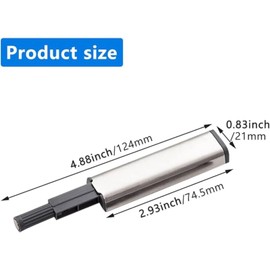 RODISHOMM Pack of 10 Pressure Door Openers - Push to Open Magnetic Catch for Furniture, Drawers & Cabinet Doors, Tip-On Door Opener with Magnetic Mechanism, Silver