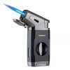 Torch Cigar Lighter Built-in V Cigar Cutter Refillable Butane Torch