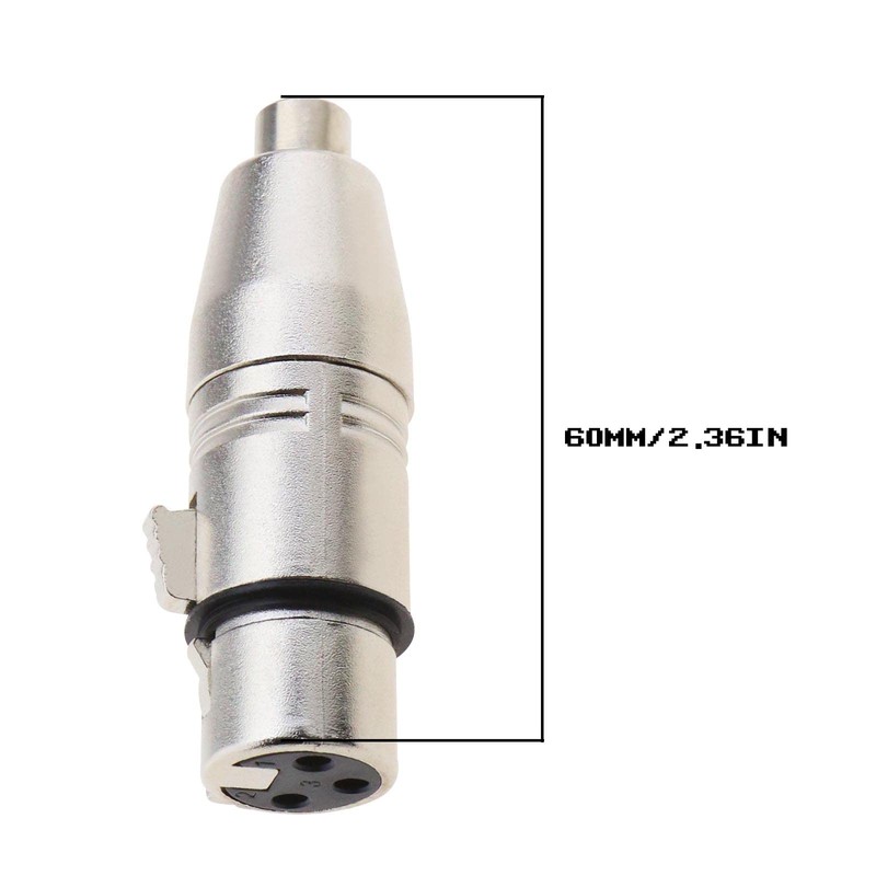 ECSiNG 2 x XLR 3-Pin Female to RCA Female Audio