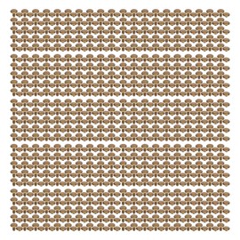 500 Sets Leather Rivets 8x8mm Electroplating Process High Hardness Iron DIY Double Sided Rivets for Hat Clothing Bronze