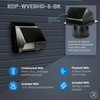 RDP Heavy Duty Hooded Wall Vent with Spring Loaded Damper