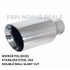 PAPI NOAHS DEALS 5in BIG SILVER EXHAUST TIP 2.5in INLET