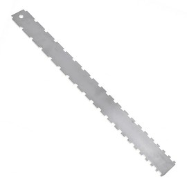 Guitar Neck Ruler 420mm Guitar Neck Notched Straight Edge Stainless Steel Guitar Neck Notched Guitar Builder Tool Ruler Measuring Ruler for Guitar Bass