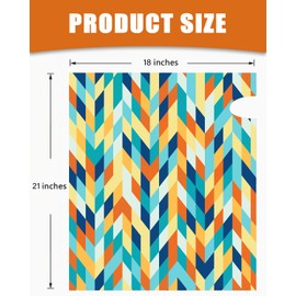 Magnetic Mailbox Covers, Colour Block Diagonal Diamond Grid Mailbox Printed Mailbox Wrap Post Letter Box Cover Mailbox Post Cover for Garden Yard Decor Standard Size(21x18 Inch)