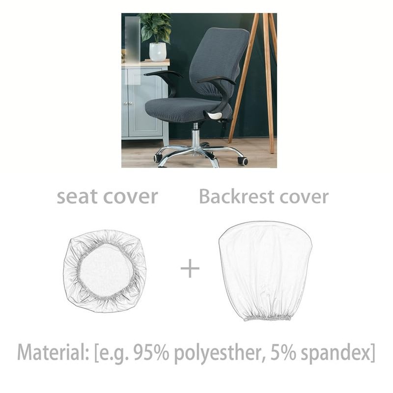 zalati Back Chair Cover and Backrest Non Slip Soft Stretch
