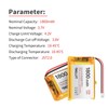 YELUFT 2pcs 3.7V 1800mAh Lithium Polymer Battery 1S 103450 Rechargeable