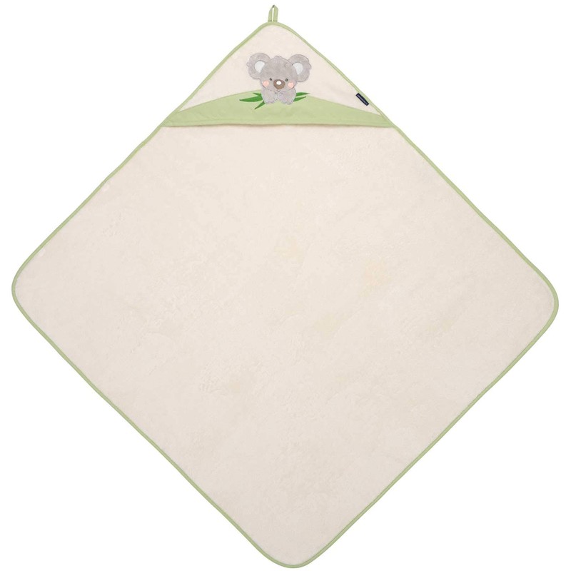 Morgenstern Children's Hooded Towel 100 x 100 cm Koala Green