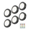 HOLKPOILOT Ultra Thin Puck Lights with Remote, LED Under Cabinet