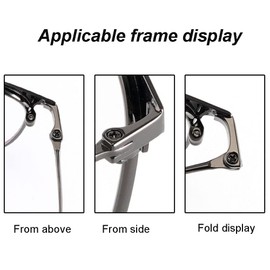 1 Pair Metal Glasses Replacement Glasses Replacement Temple Eyeglasses Arms Legs and 3-in-1 Screwdriver