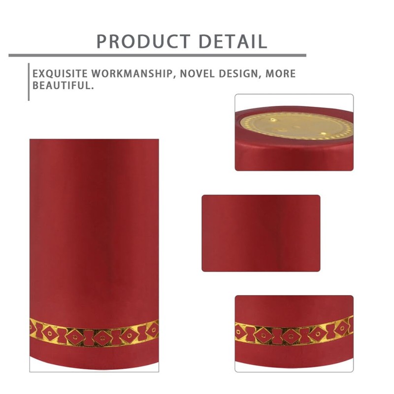 Yardwe 200Pcs Red Wine Bottle Shrink Wrap Seals 1.26 Inch