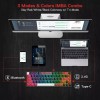 Redragon K631 PRO 65% 3-Mode Wireless RGB Gaming Keyboard, 68