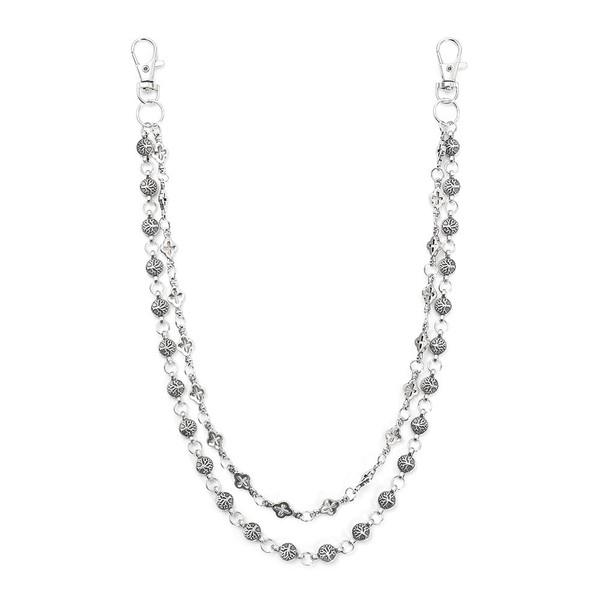 DIKJAK Gothic Tree of Life & Cross Pants Chain -