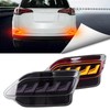 BINQIGOO 2Pc Full LED Rear Bumper Reflector Lights Kit for