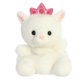 Aurora® Adorable Palm Pals™ Priscilla Princess Kitty™ Stuffed Animal - Fun Collectible Plush for Kids and Adult Collectors - Perfect for Decorating Rooms and Birthday Gifts - White 5 Inches