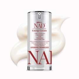 Crema revitalizante energética NAD+ - Hidratante diario premium con NAD+ 50,000PPM, resveratrol y complejo de 9 factores de crecimiento