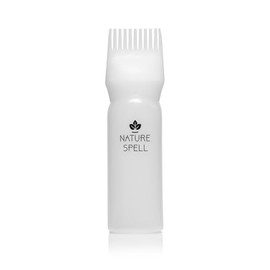 Nature Spell Easy Pump Oil Dispenser & Precision Applicator Comb Duo | for Hair Oiling, Pack of 2