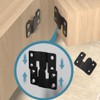 Esforzarse 6 Pairs 12 Piece Picture Frame Bracket Bracket Hardware