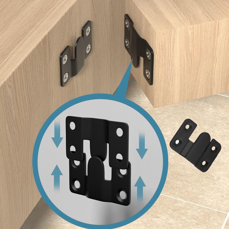 Esforzarse 6 Pairs 12 Piece Picture Frame Bracket Bracket Hardware