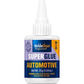 WoldoClean Super Glue for Cars and Vehicles Liquid Extra Strong - high Performance Adhesive 25g Medium Viscosity
