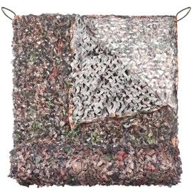 FLYEGO GEN 2 Camo Netting Camouflage Netting Hunting Blind Camo Net Camouflage Nets Military Surplus for Shooting Party Decoration Photograph Car Cover Sunshade(13ft x 20ft, Maple Leaf)