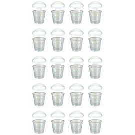 DC150-20 Dessert Cups with Lids, Pudding Cups, Heat Resistant, Slightly Larger, Jelly Cups, Plastic, Set of 20, Made in Japan