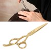 Hair Cutting Shears Stainless Steel Incisive Curved Handle Hairdressing Scissors