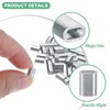 M METERXITY 150-Pack Aluminum Crimping Loop Sleeves, 1.5mm 1/16" Single