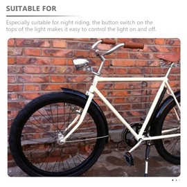 Gatuida Retro Bicycle Light Cool Bike Accessories Bike Taillight Cycling Front Lights Retro Bike Light Bike Lights for Night Riding Bike Front Light Cycling Light Abs Warning Light Outdoor