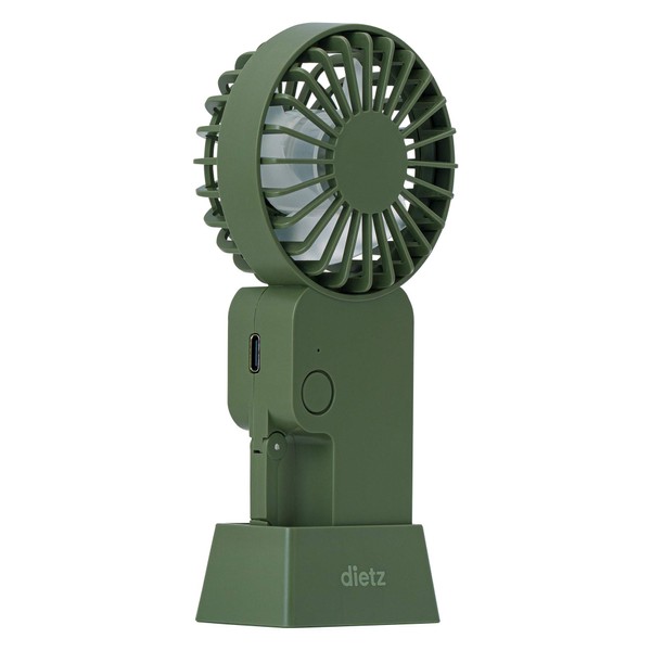 Handy Fan Carabiner Dietz Quiet Fan, Mini Fan, Stand, Tabletop, Type C (Khaki)