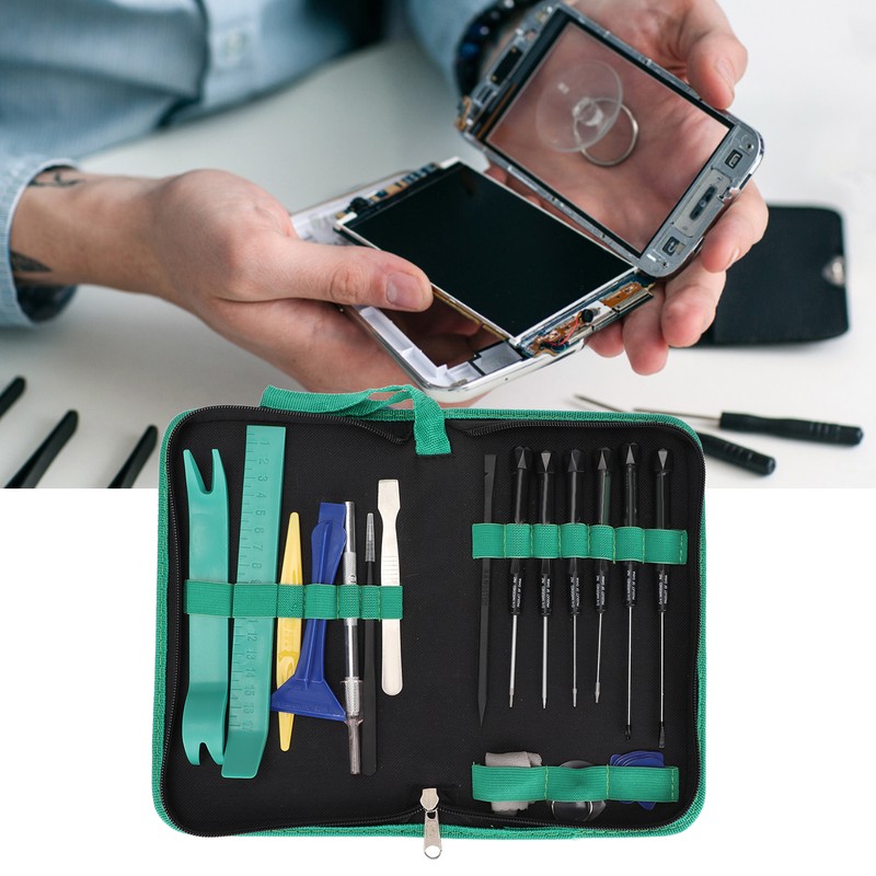 Professional Electronics Opening Pry Tool Repair Kit with Metal Spudger