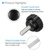 CoCud Knurling Clamp Knob M5x16mm Male Thread 21mm Head Thermoset