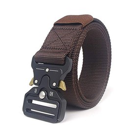 Army Military Tactical Belt Nylon Metal Buckle for Hunting Army Survival Hunting Training Running Climbing Outdoor Black/Brown/Army Green/Blue/Khaki