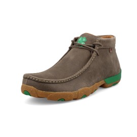 Twisted X Men's Chukka Driving Moc, Moc Toe, Deep Taupe & Kelly Green, 13 W