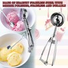 Stainless Steel Trigger Ice Cream Scoop Set – 4-Piece Professional