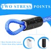 VIVBOO 40ft Clothes Line Outdoors 3/16" Wire Ropes Blue PVC